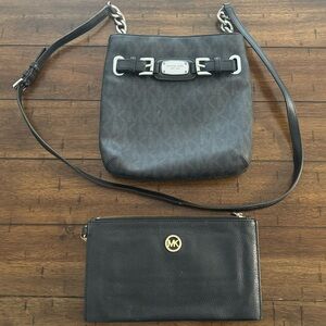 Michael Kors crossbody bag with matching wallet